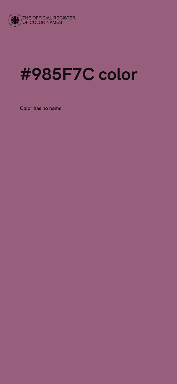 #985F7C color image