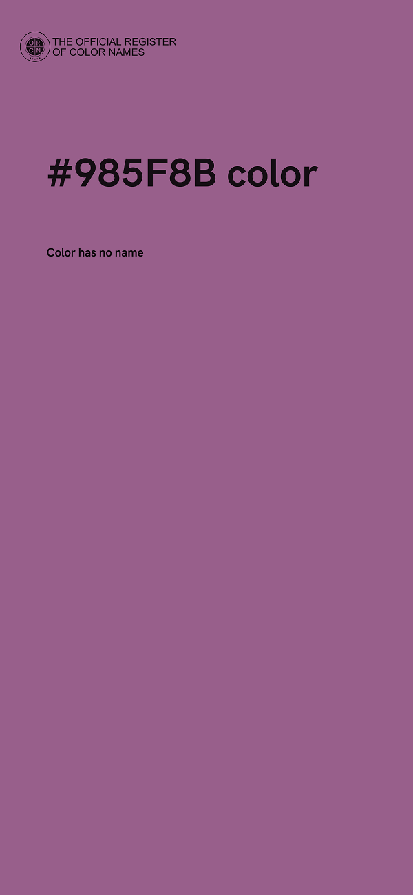 #985F8B color image