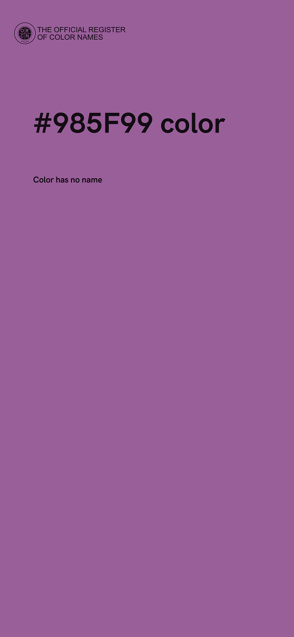 #985F99 color image