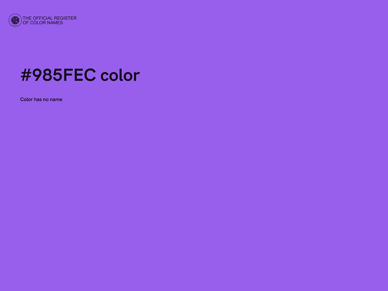 #985FEC color image