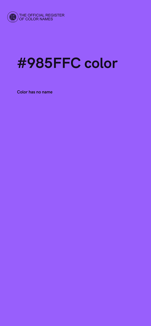 #985FFC color image