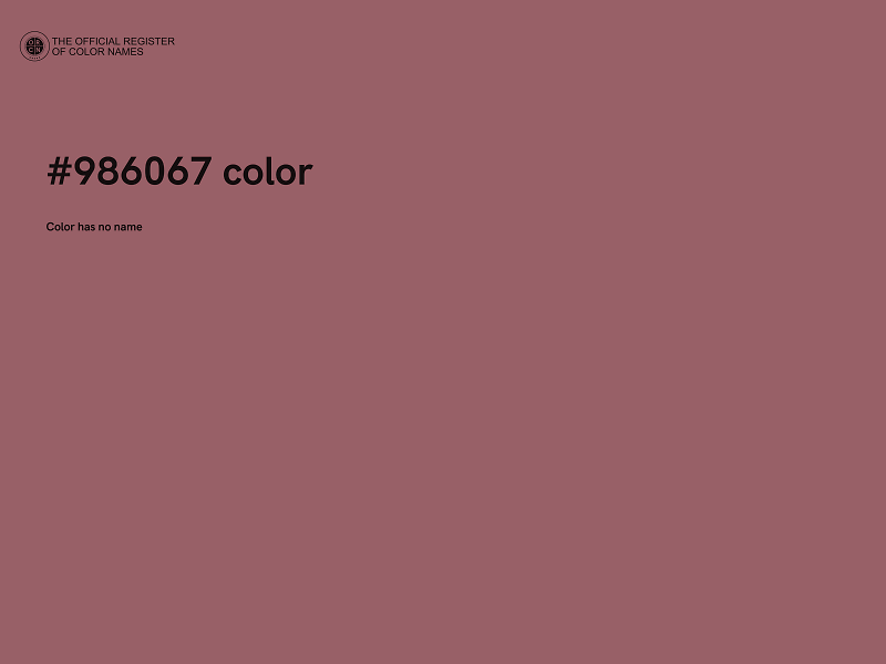 #986067 color image