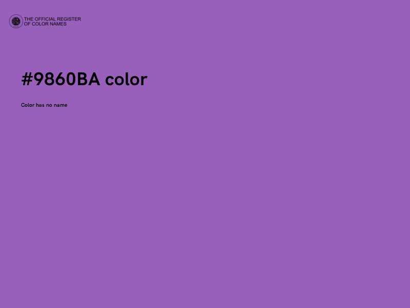#9860BA color image