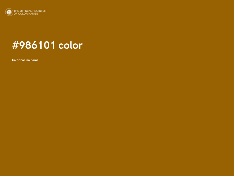 #986101 color image