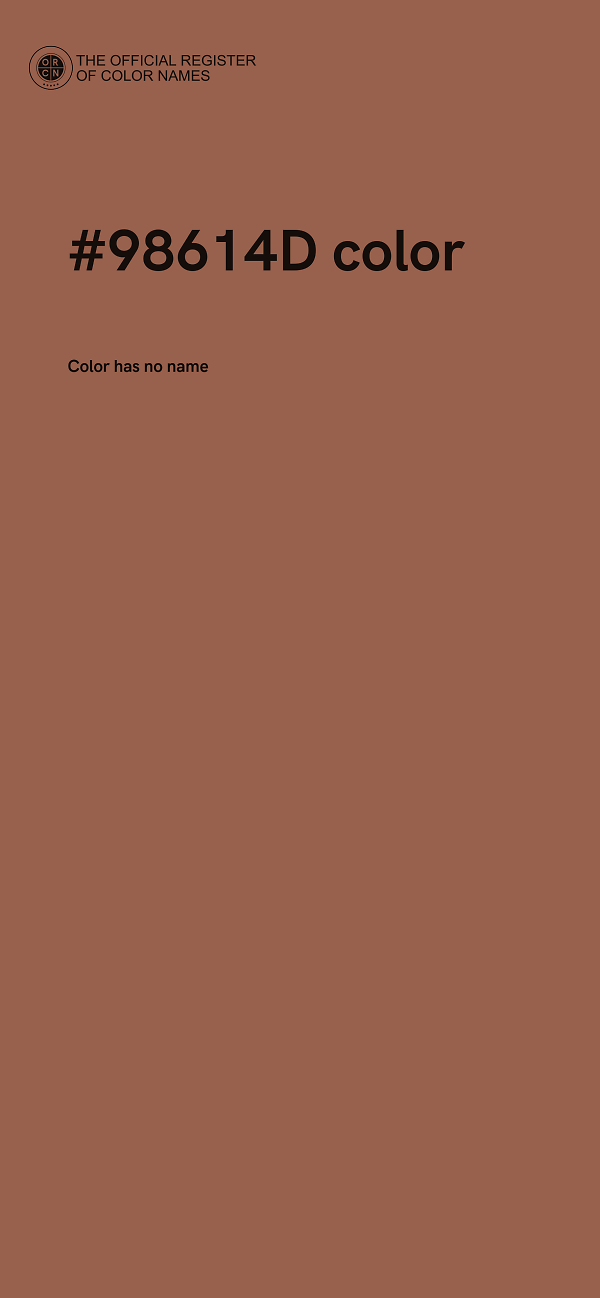 #98614D color image