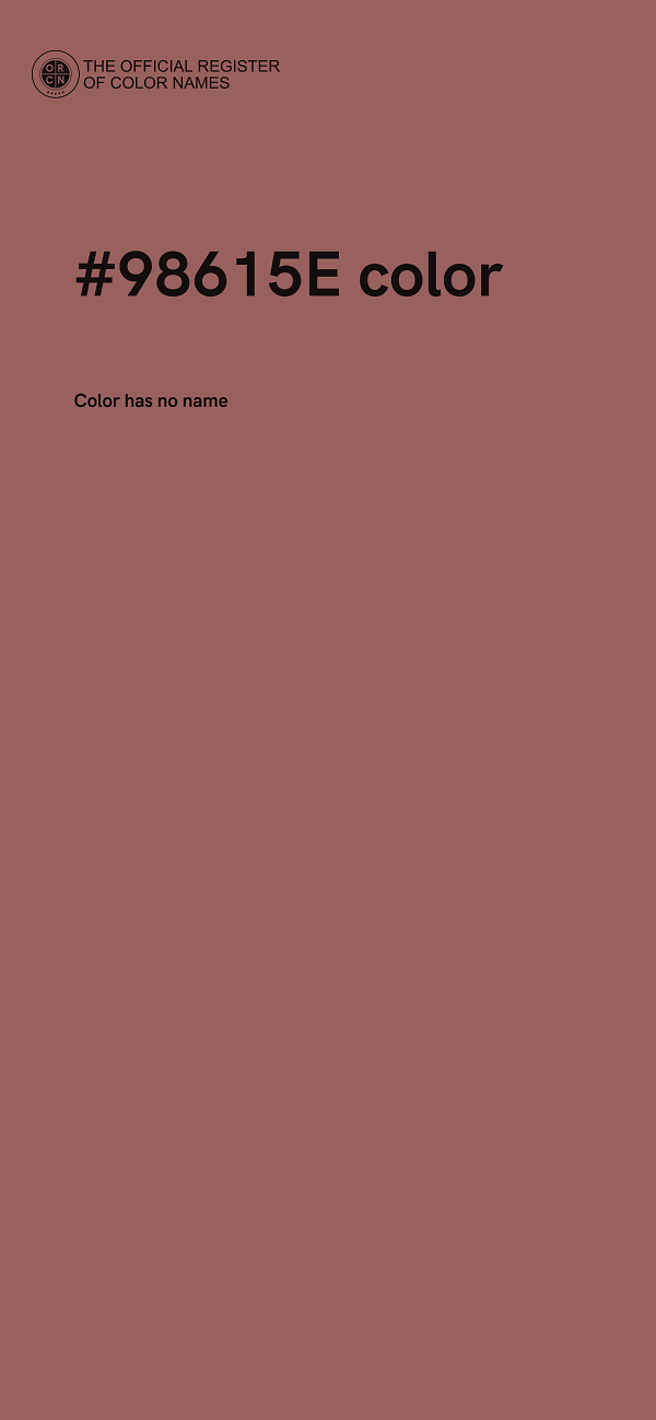 #98615E color image