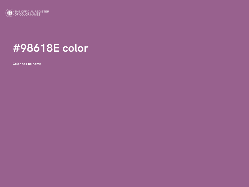 #98618E color image