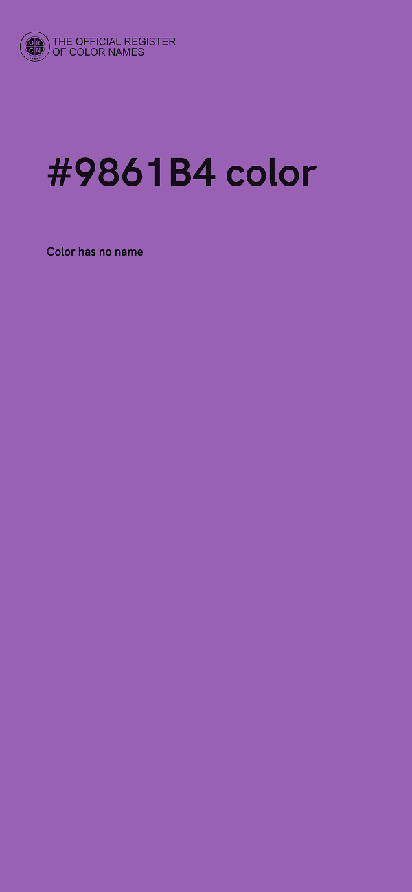#9861B4 color image