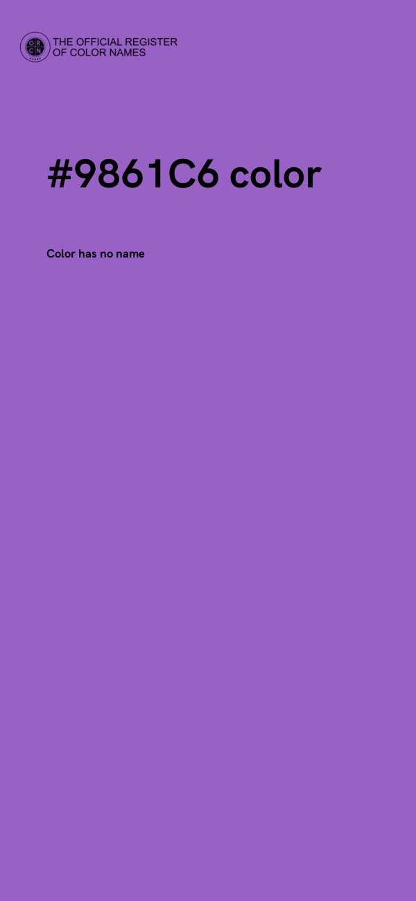 #9861C6 color image