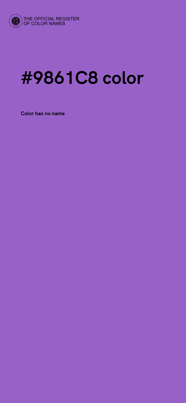 #9861C8 color image