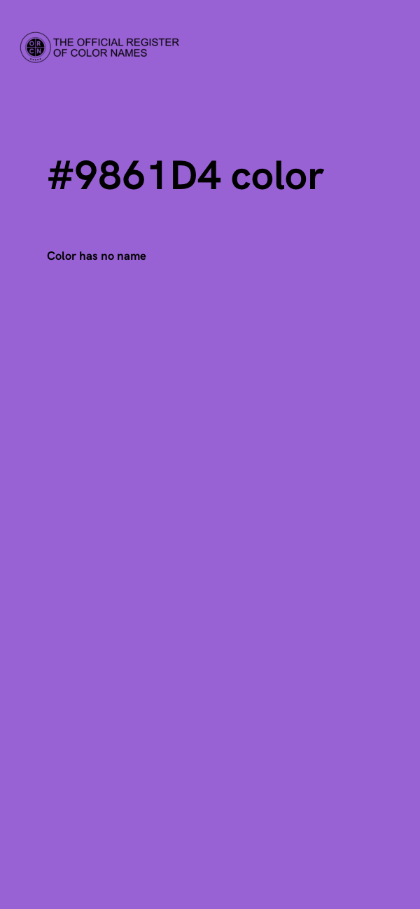 #9861D4 color image