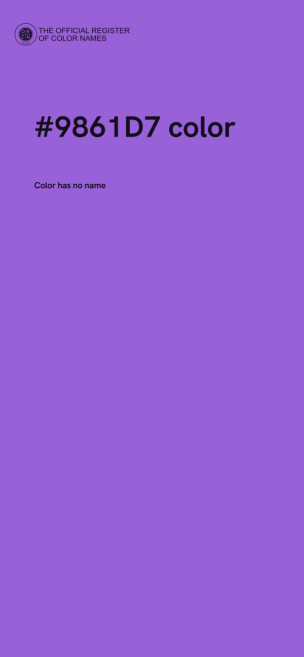 #9861D7 color image