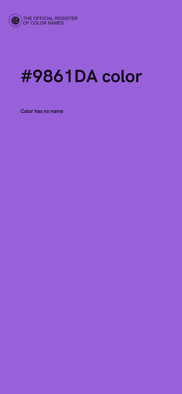 #9861DA color image