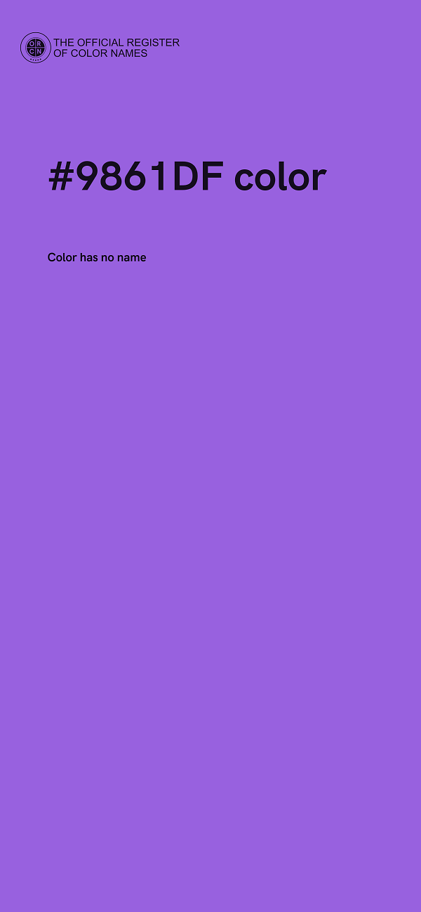 #9861DF color image