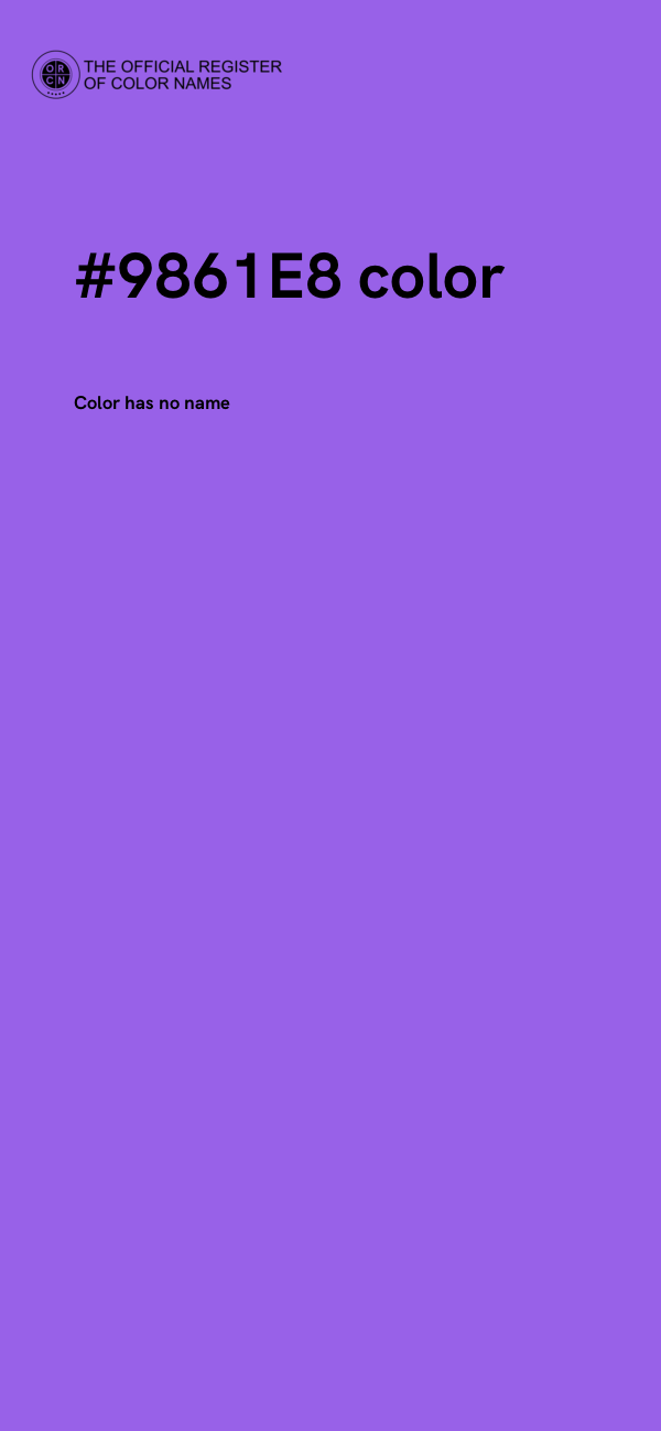 #9861E8 color image