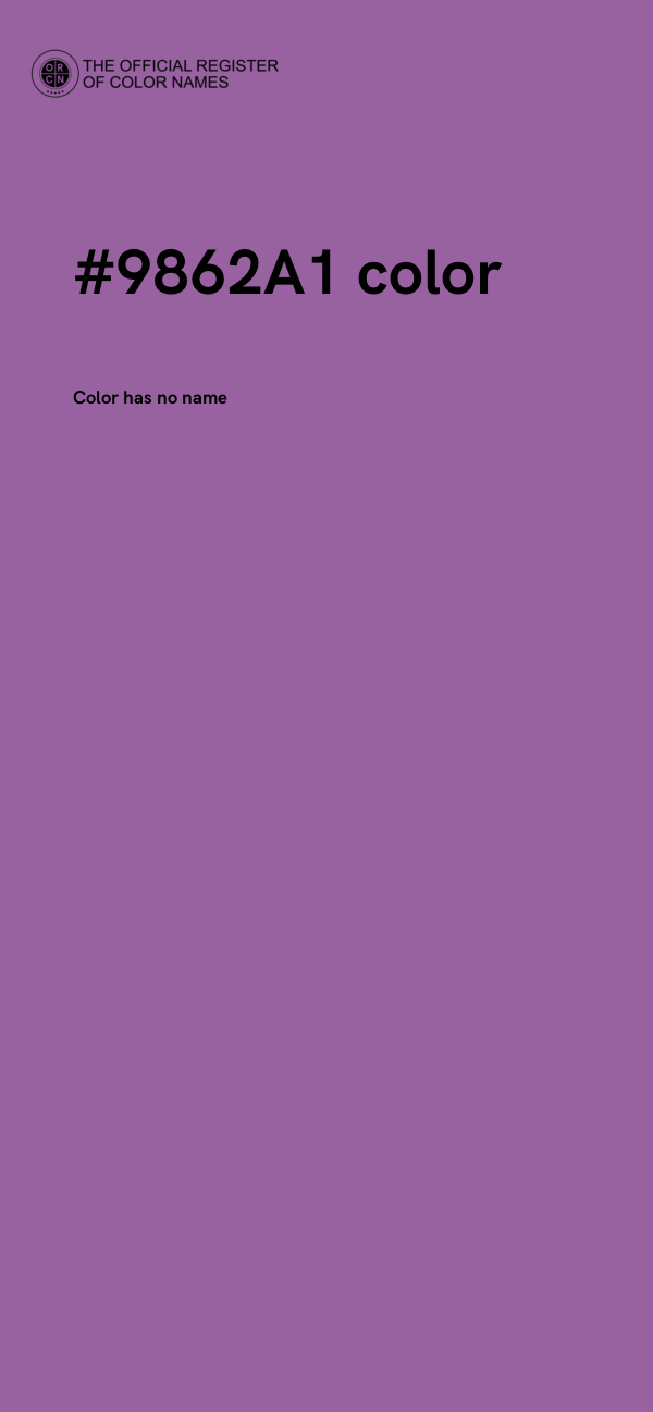 #9862A1 color image