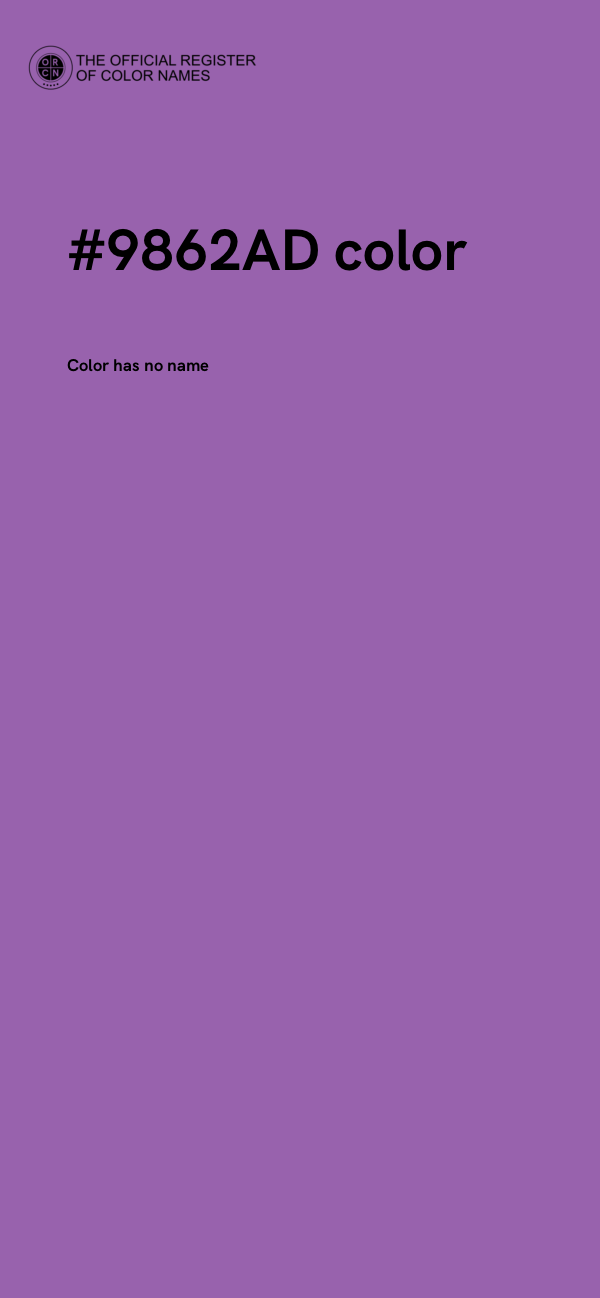 #9862AD color image