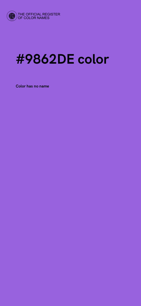 #9862DE color image