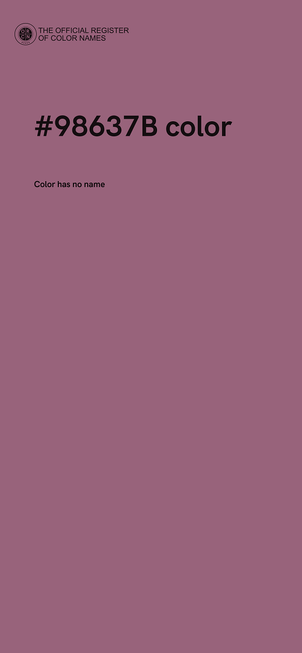 #98637B color image