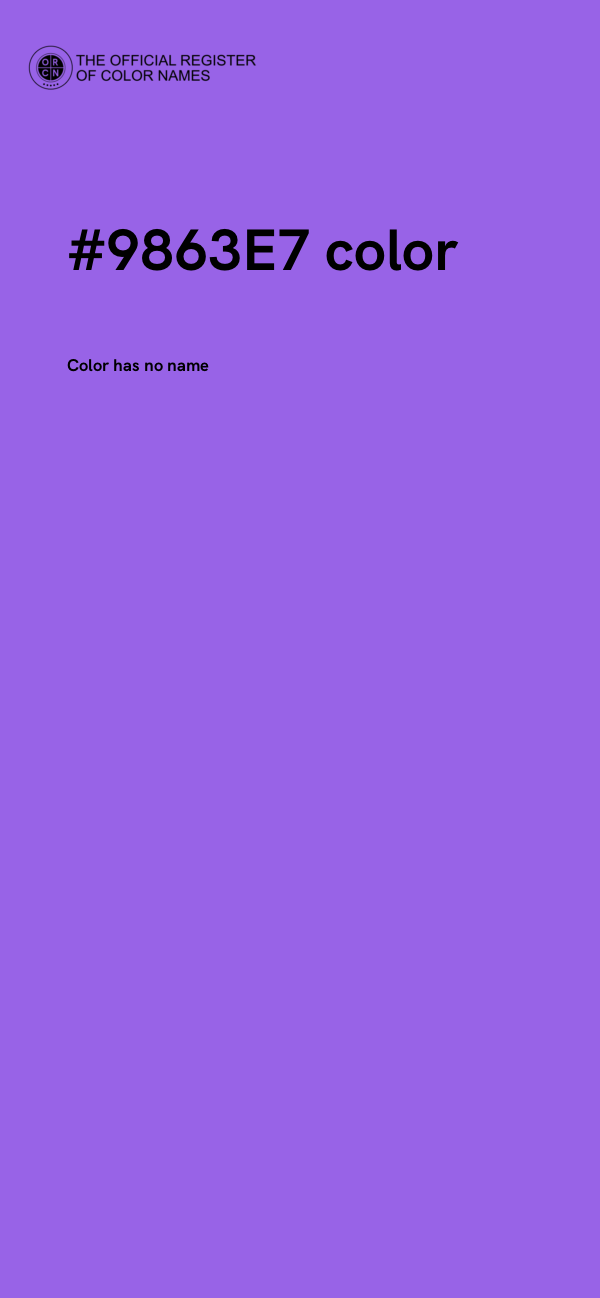 #9863E7 color image