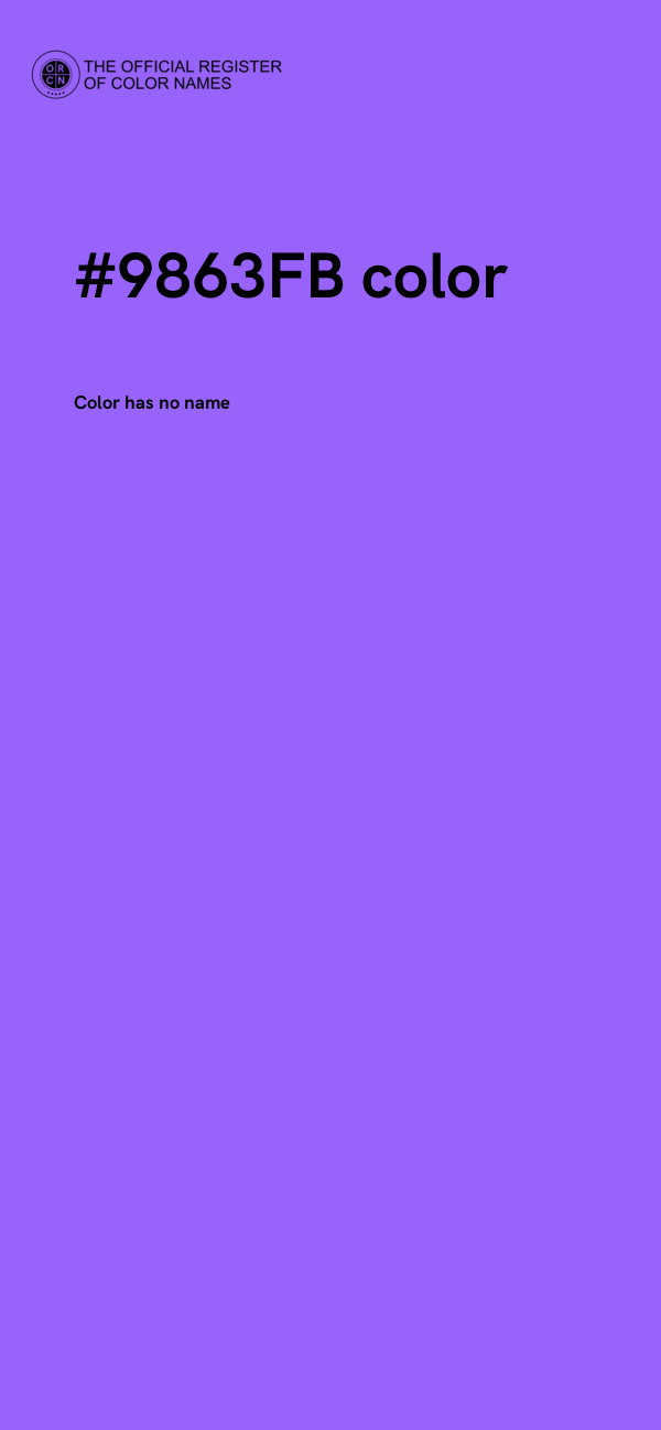 #9863FB color image