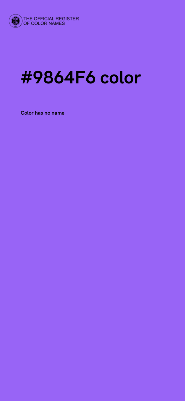 #9864F6 color image