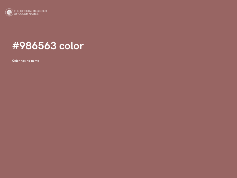 #986563 color image