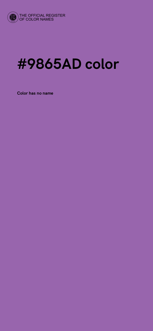 #9865AD color image