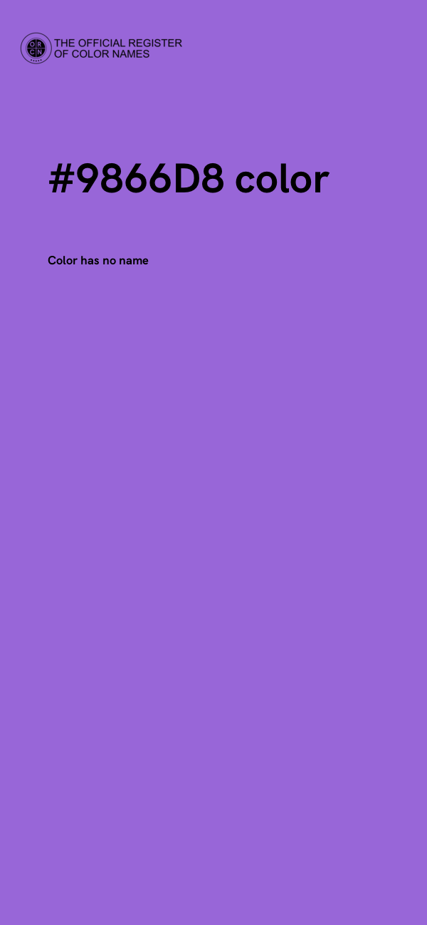 #9866D8 color image