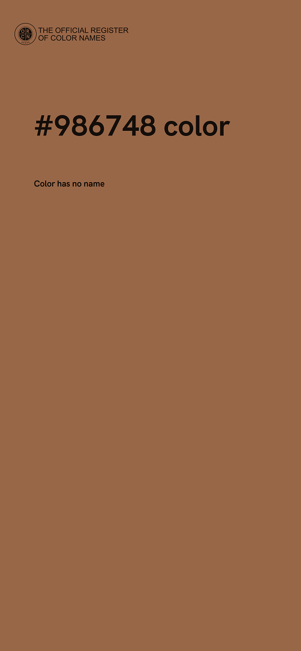 #986748 color image