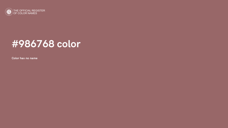 #986768 color image