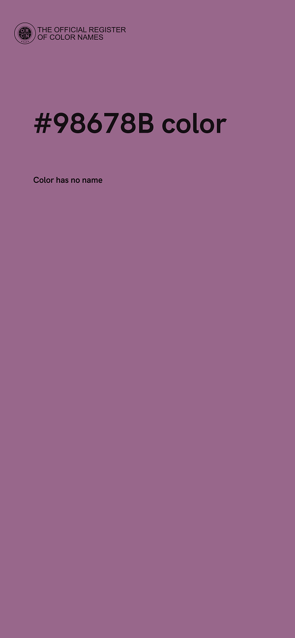 #98678B color image