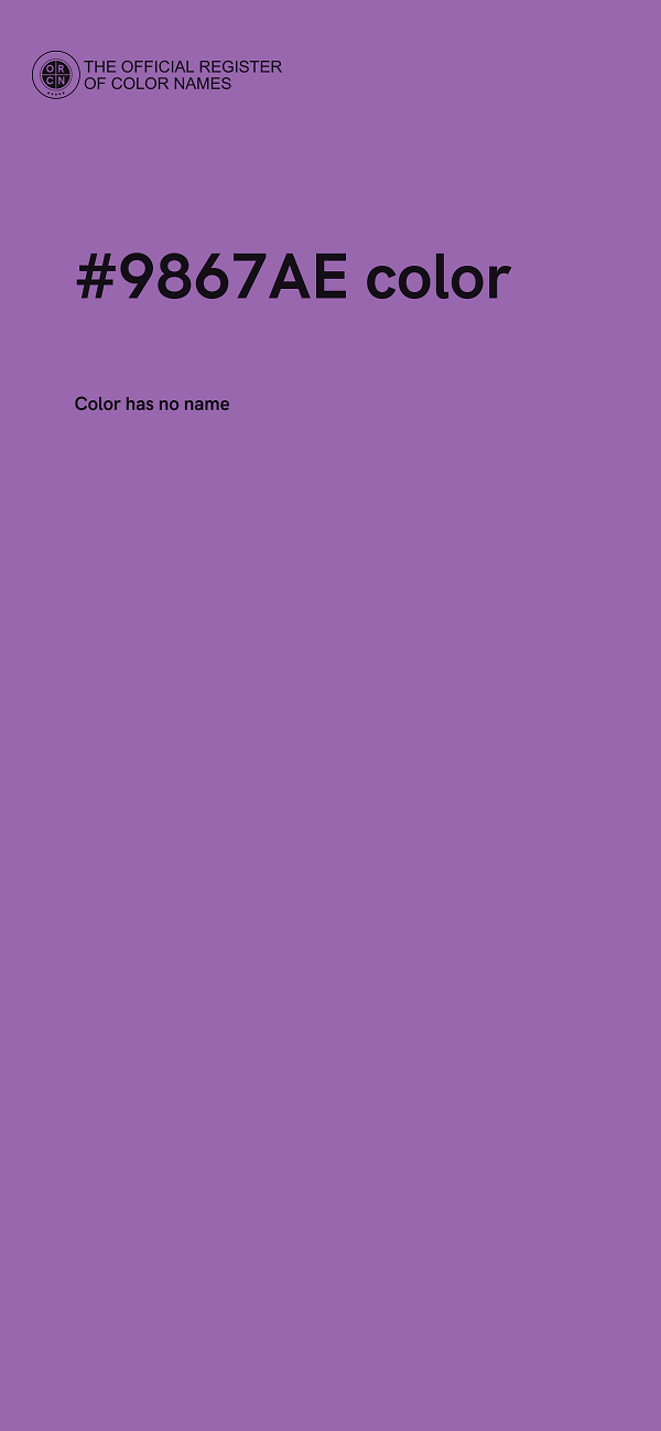 #9867AE color image