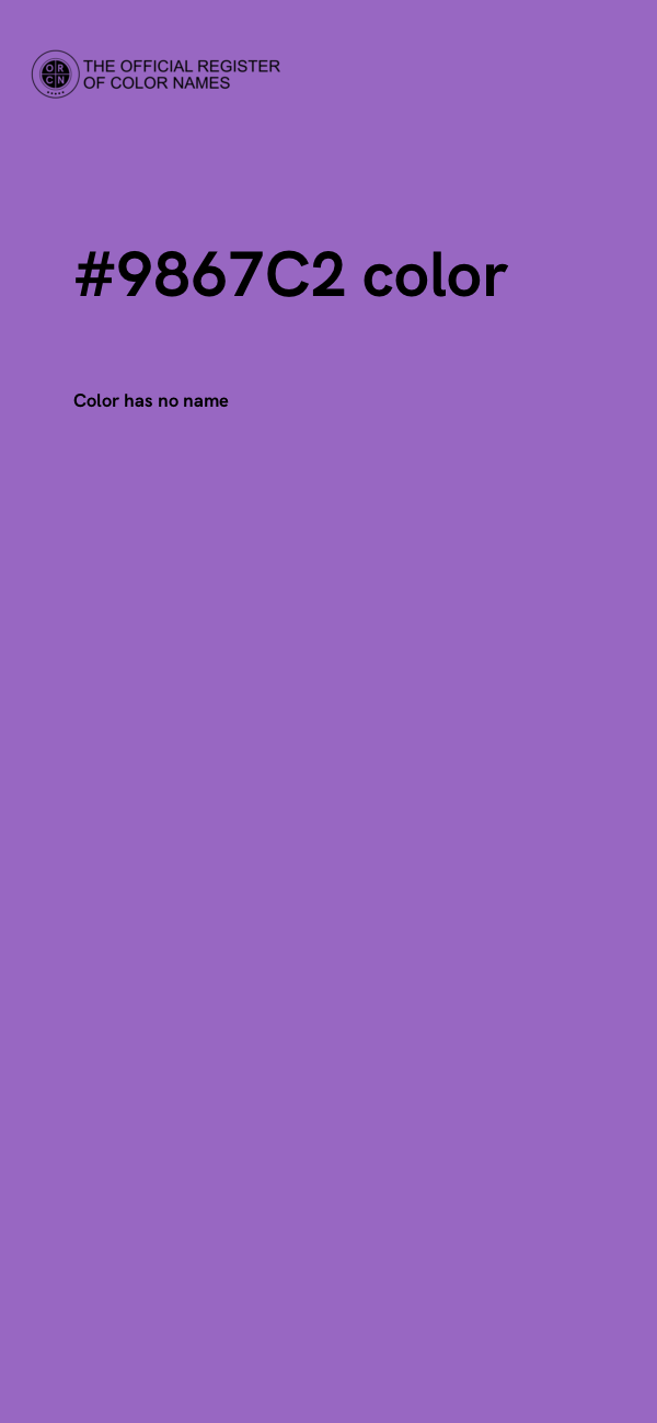 #9867C2 color image