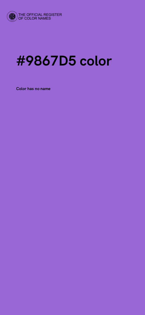 #9867D5 color image