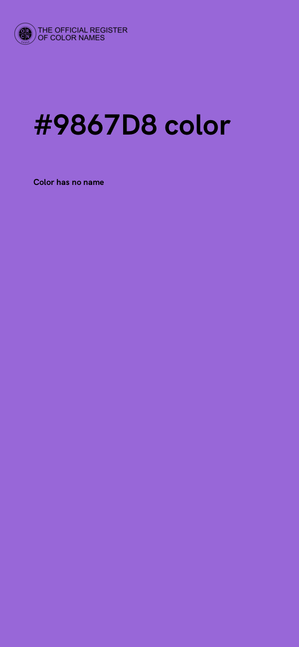 #9867D8 color image