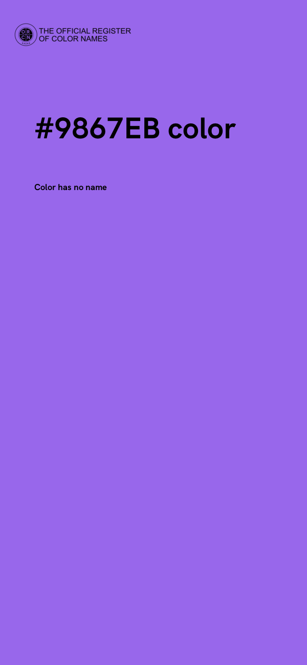 #9867EB color image