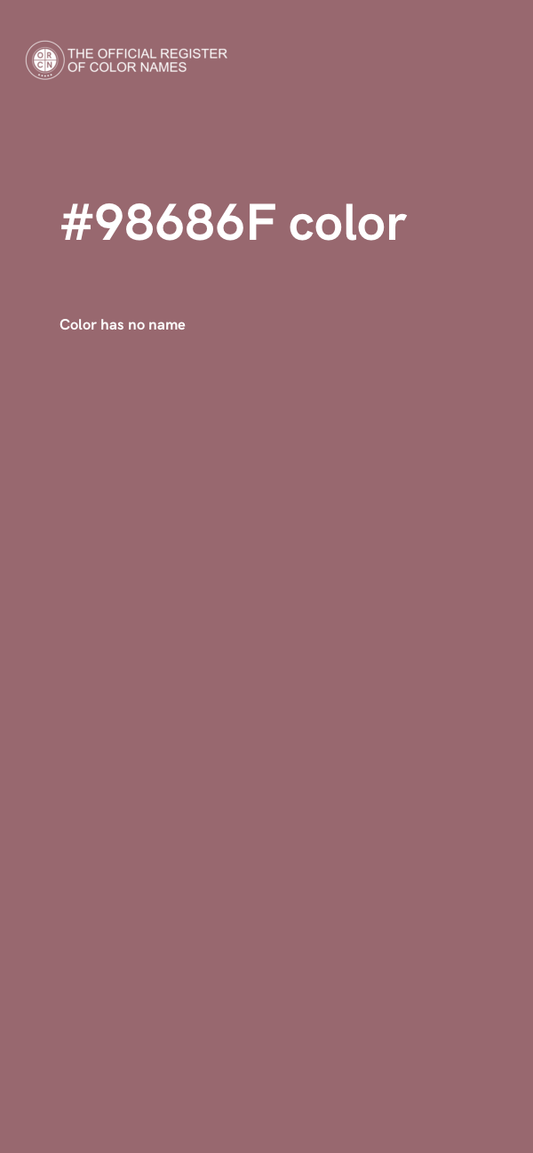 #98686F color image