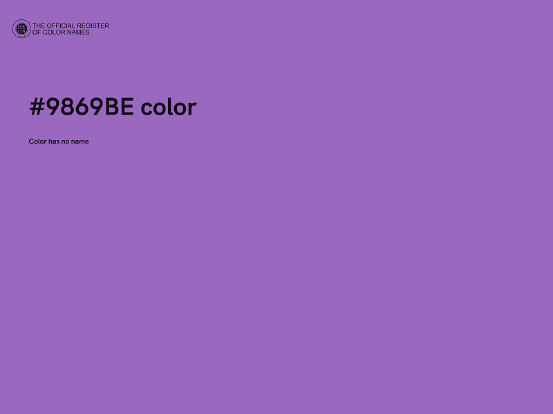 #9869BE color image