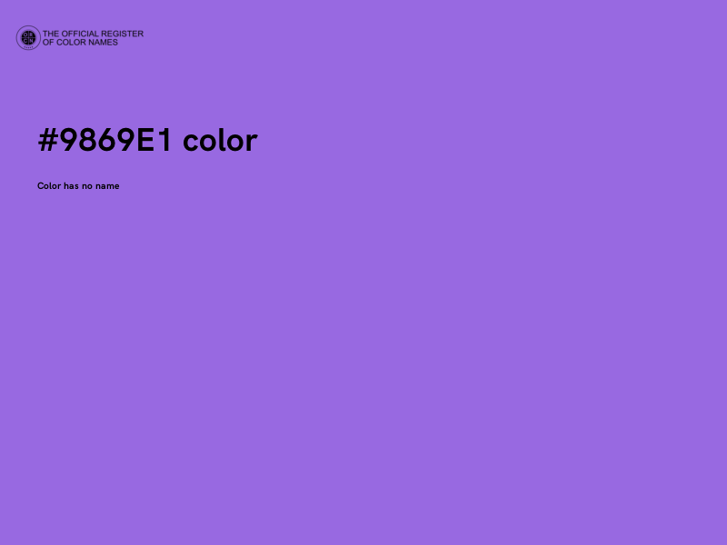 #9869E1 color image