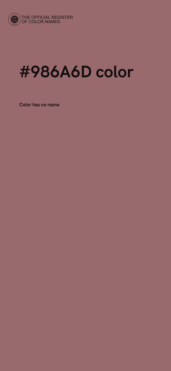 #986A6D color image