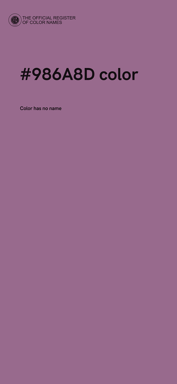 #986A8D color image
