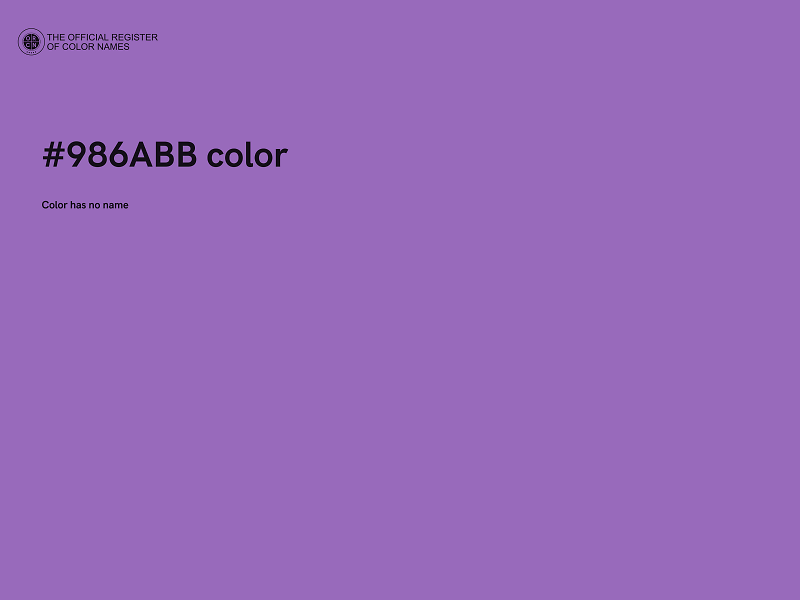 #986ABB color image