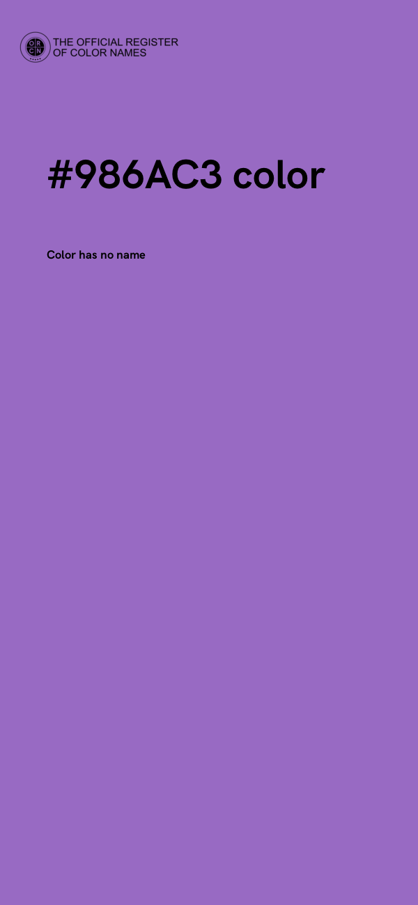 #986AC3 color image