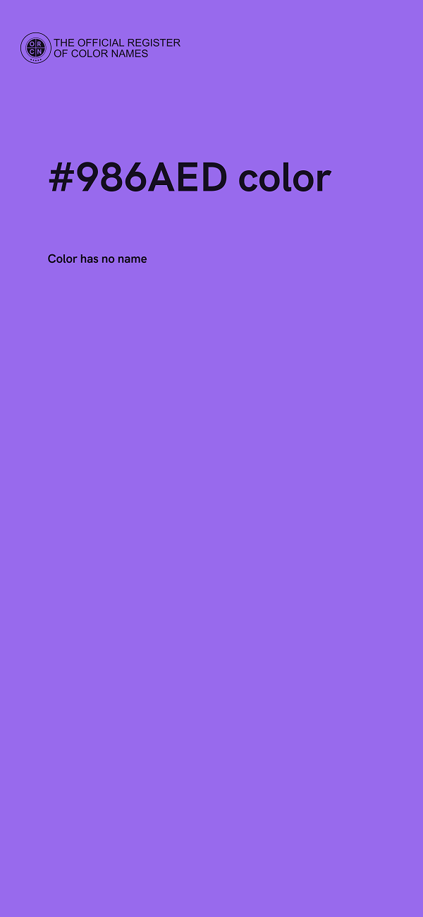 #986AED color image