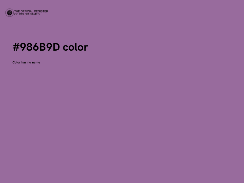 #986B9D color image