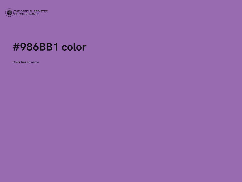 #986BB1 color image