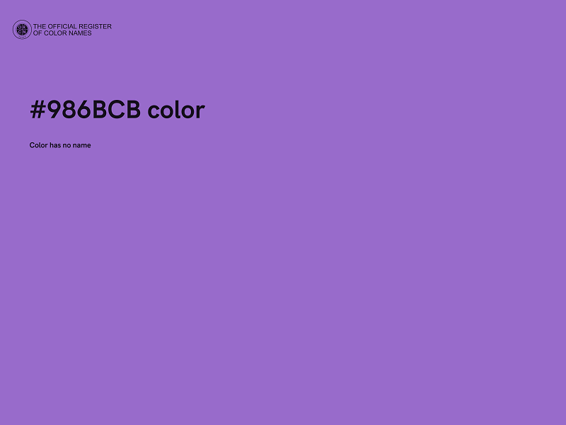 #986BCB color image