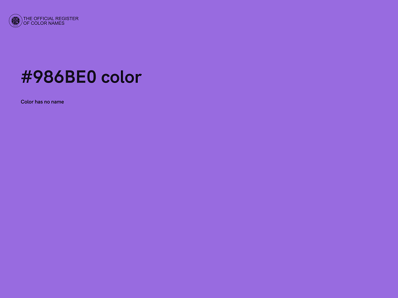 #986BE0 color image