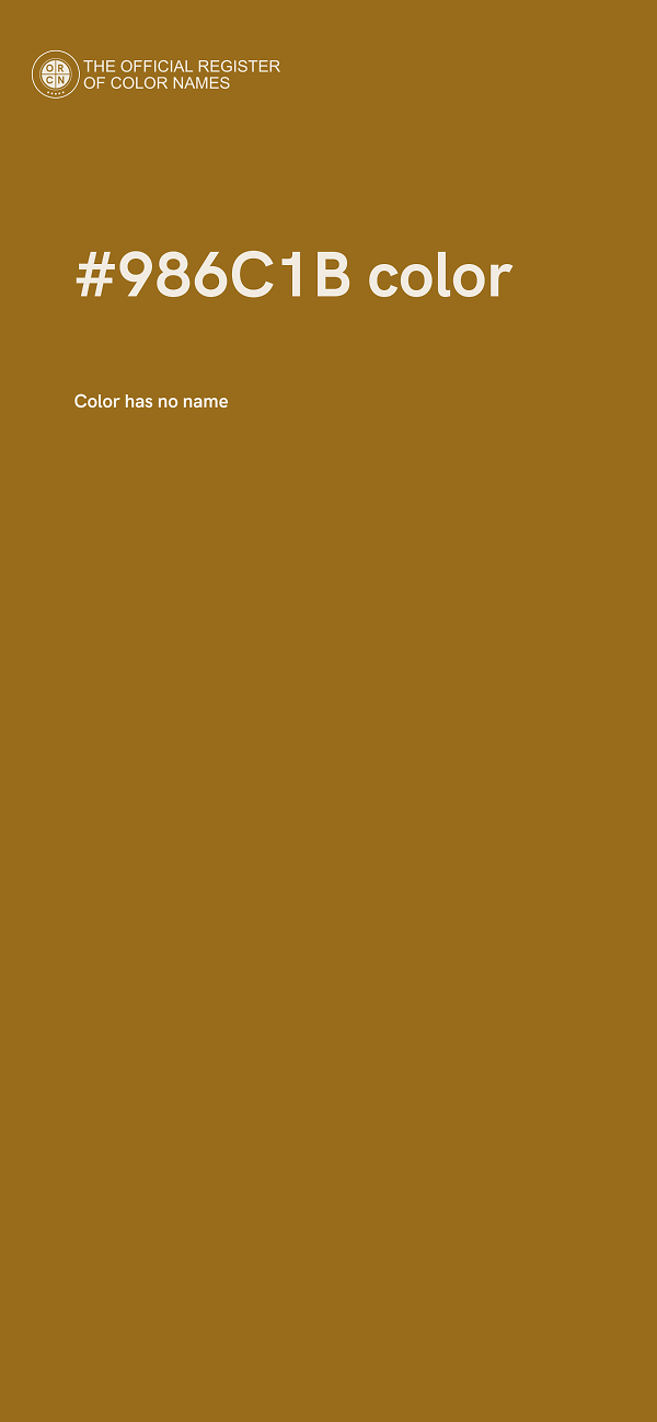 #986C1B color image